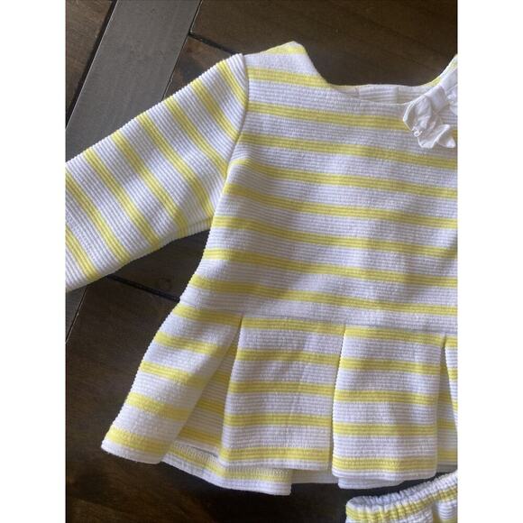 Janie and Jack 3-6 months Yellow Striped‎ Two Piece Set Summer - Picture 2 of 6